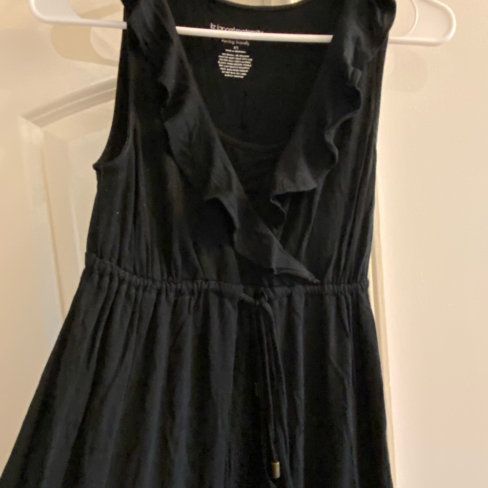 2 black cotton maternity dresses